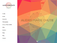 Tablet Screenshot of alexismariechute.com